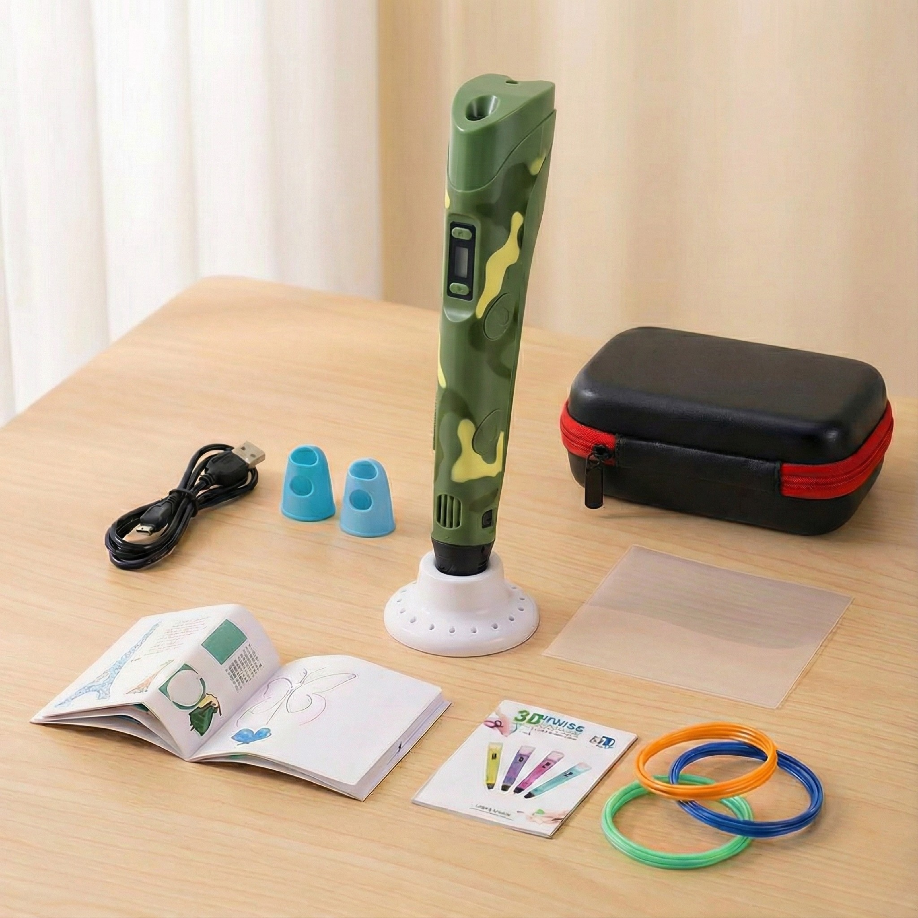 Kit complet - Rêveur 3D Pen Original – Stylo 3D Avancé avec Écran LCD