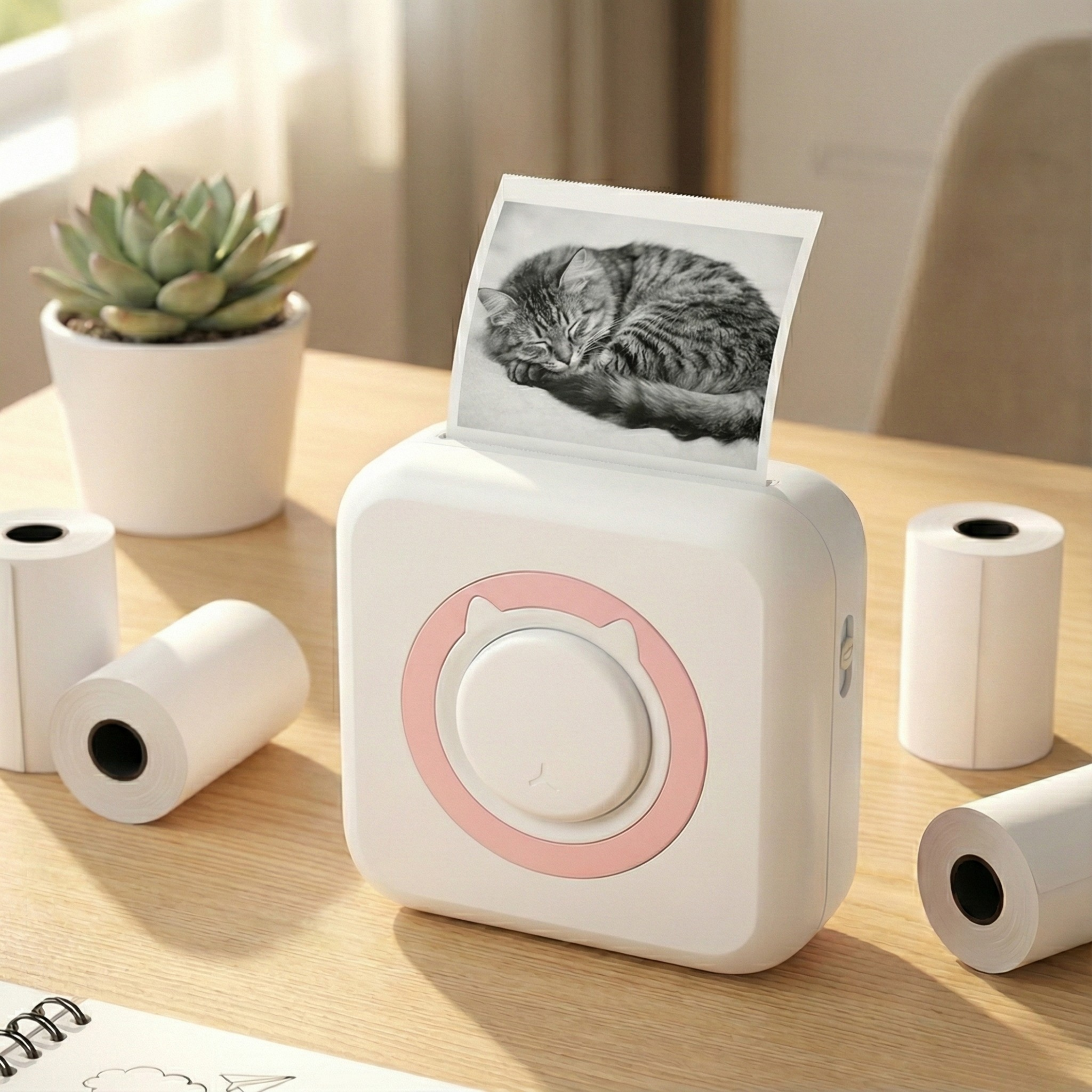 Mini Imprimante de Poche "Fun Print" – Impression Thermique Sans Encre